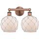 Option Antique Copper / White Glass with White Rope