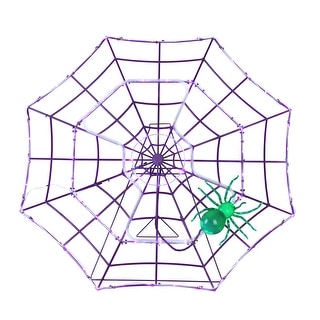 4 ft. Outdoor Animated Spider Web - Purple Web - Bed Bath & Beyond - 43293076