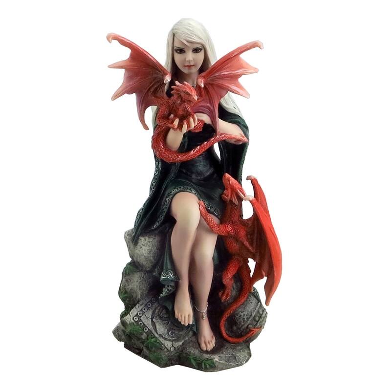 Veronese Design 7.87" H DRAGON KIN Multicolor Resin