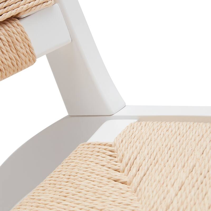 Modern Accent Chairs for Living Room,Accent Chair,Side Chair Natural Wood Woven Weave Paper Rope Seat