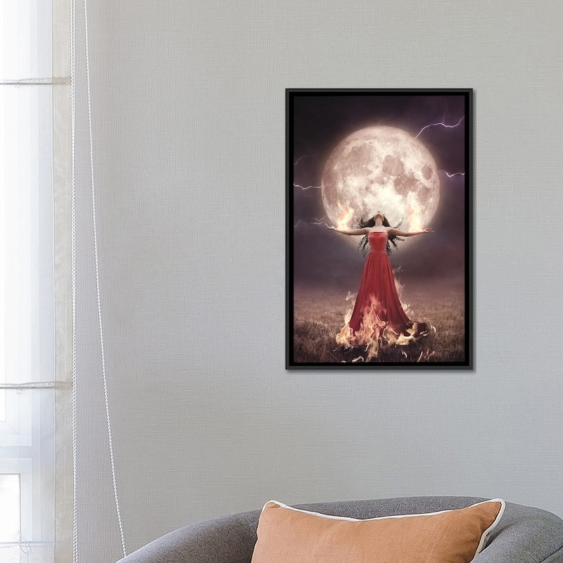 iCanvas "Full Moon In Aries" by Midnight Moon Visuals Framed Canvas Print