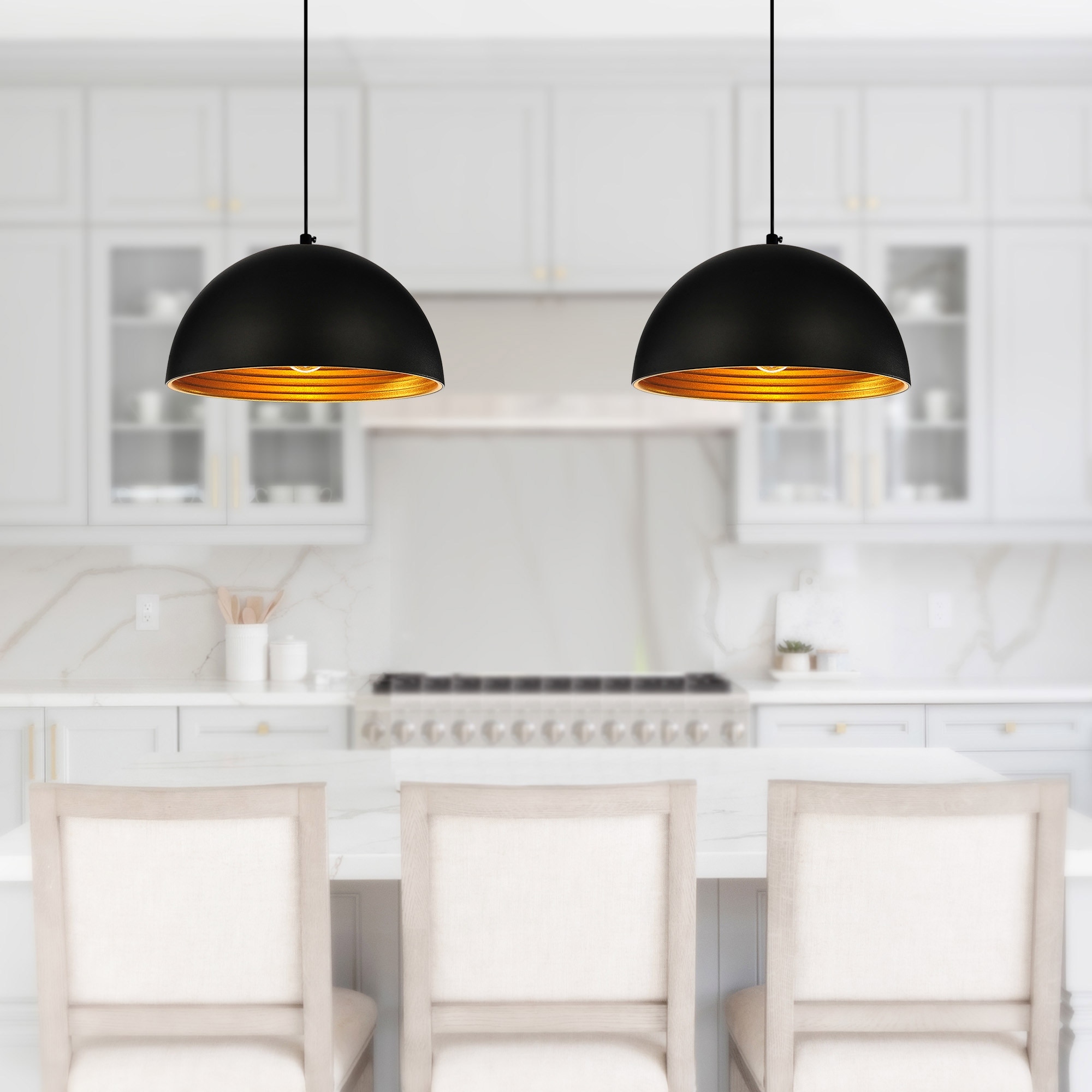 CWI Lighting Modest 1 Light 12in Black Down Mini Pendant