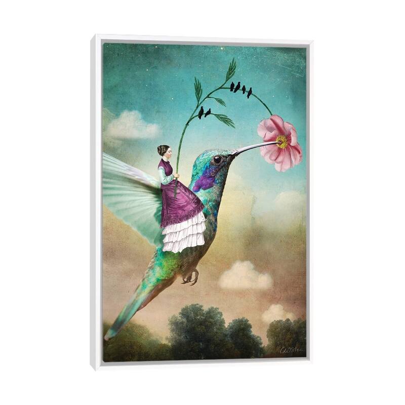 iCanvas "Of Wands" by Catrin Welz-Stein Framed Canvas Print - White - 48x32