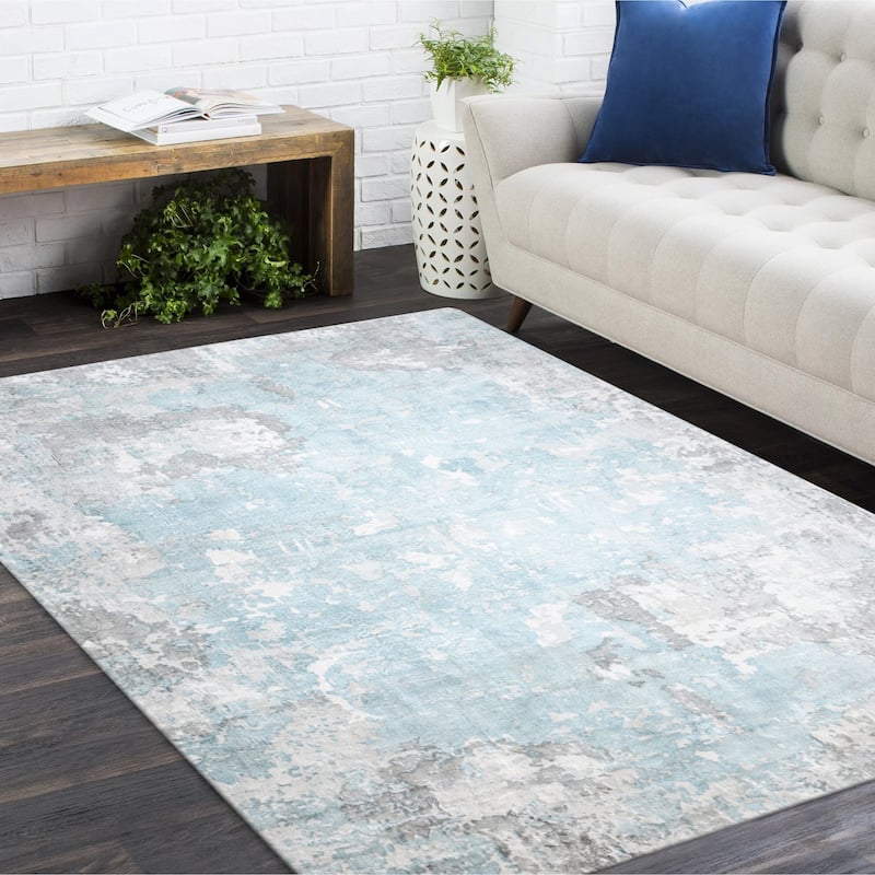 Overton Handmade Modern Contemporary Abstract Area Rug