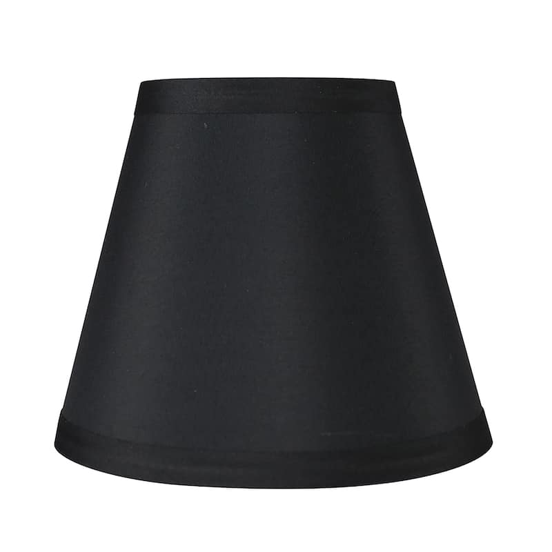Meriville Faux Silk Clip On Chandelier Lamp Shades, 3.5-inch by 6-inch by 5-inch