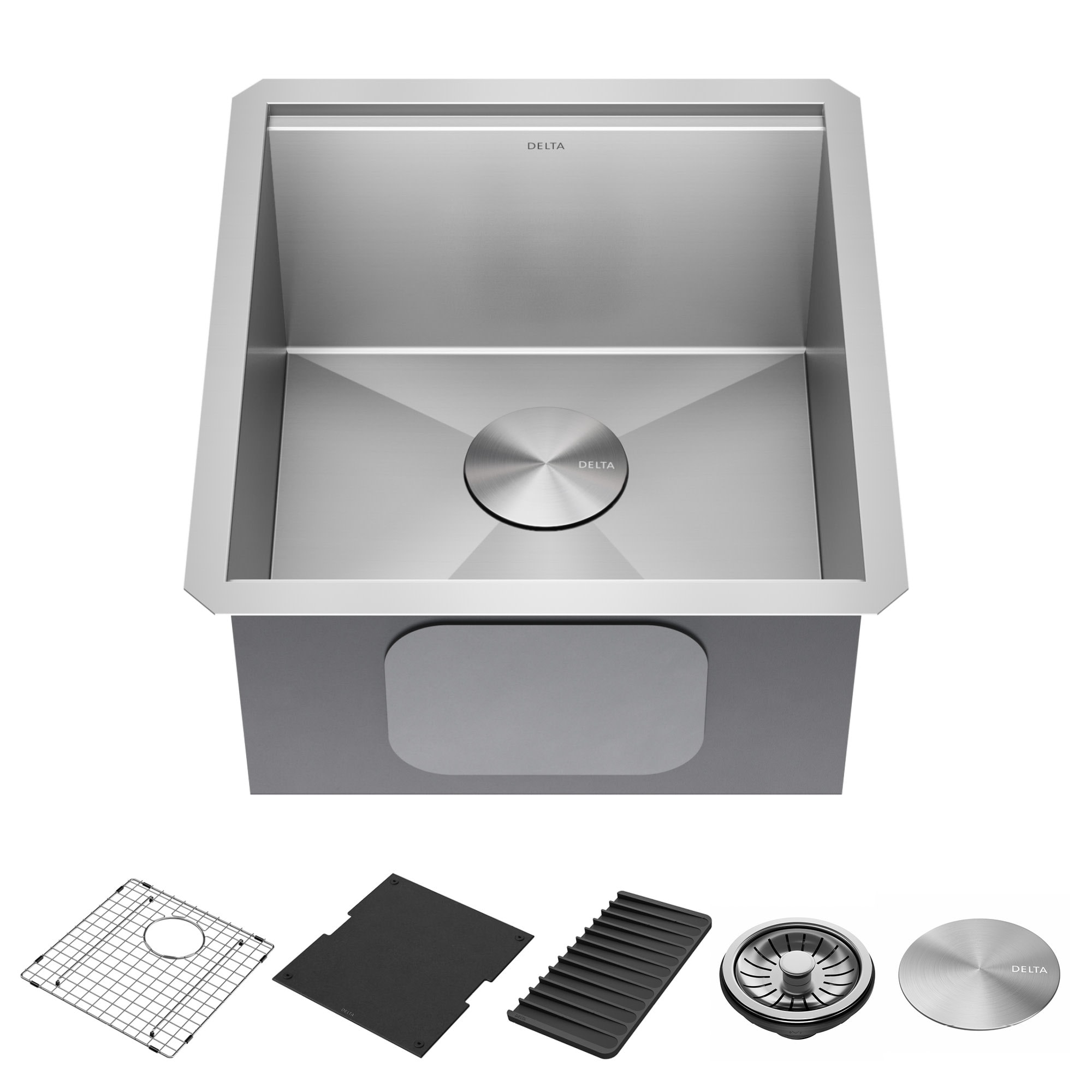 Delta 95B9031-17S Rivet 17” Workstation Bar/Prep Kitchen Sink