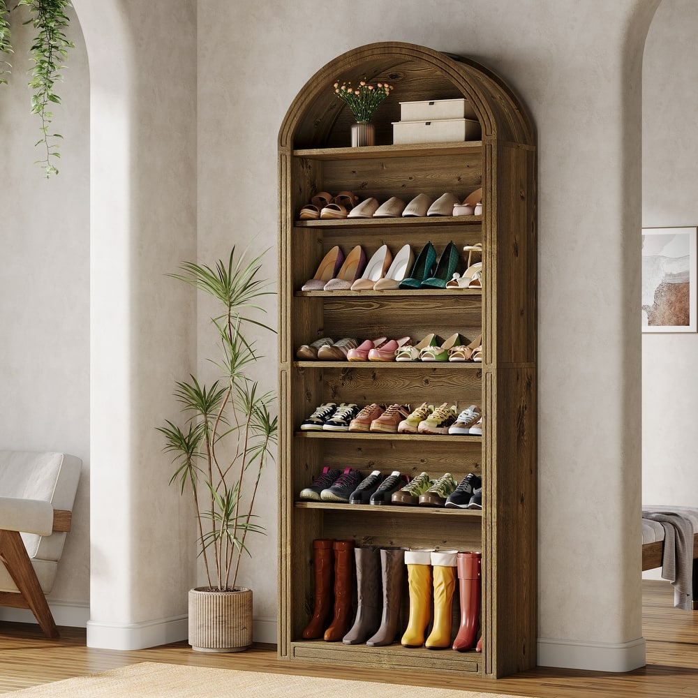 Tall Shoe Storage Cabinet for Entryway