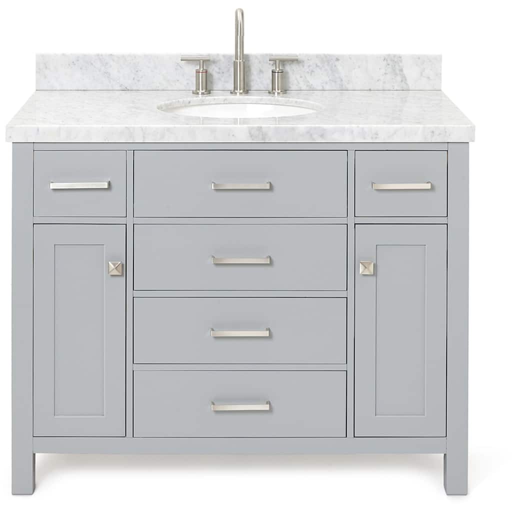 Ariel H043SCWOVO Bristol 43" Free Standing Single Oval Basin Vanity