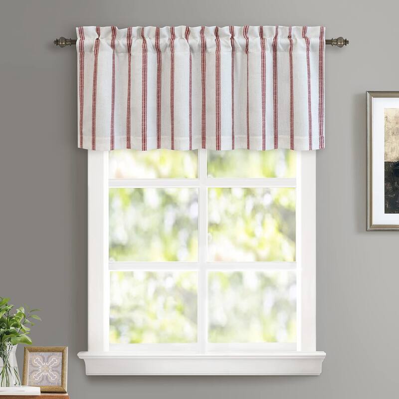 DriftAway Farmhouse Linen Blend Blackout Valance