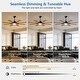 preview thumbnail 4 of 7, 52 Inch Ceiling Fan with Lights and Remote Control, 8 Plywood Blades, 6-Speed Noiseless Reversible DC Motor