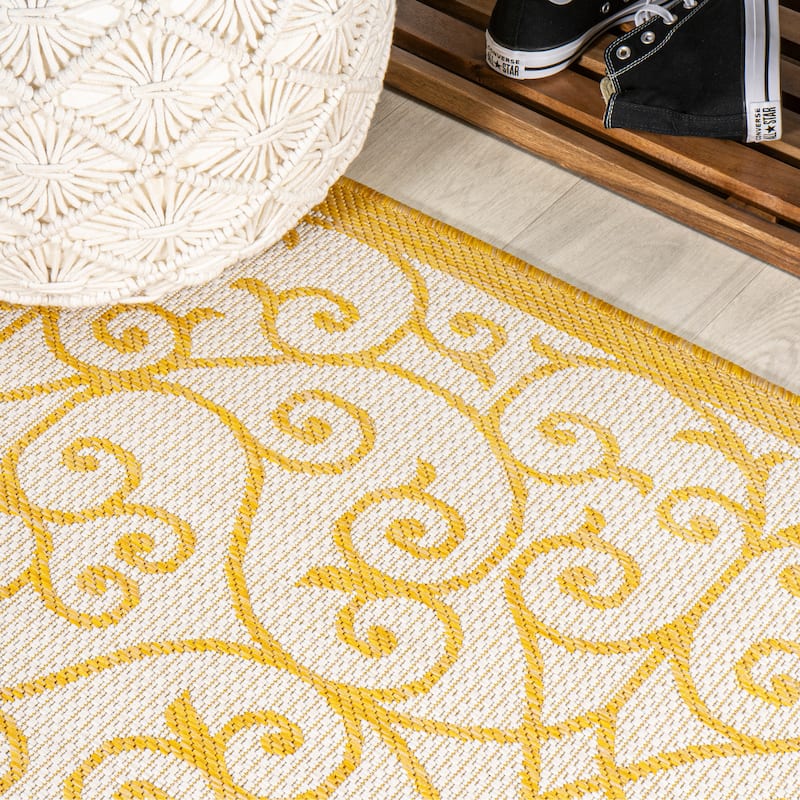 JONATHAN Y Ourika Textured Weave Indoor/Outdoor Area Rug