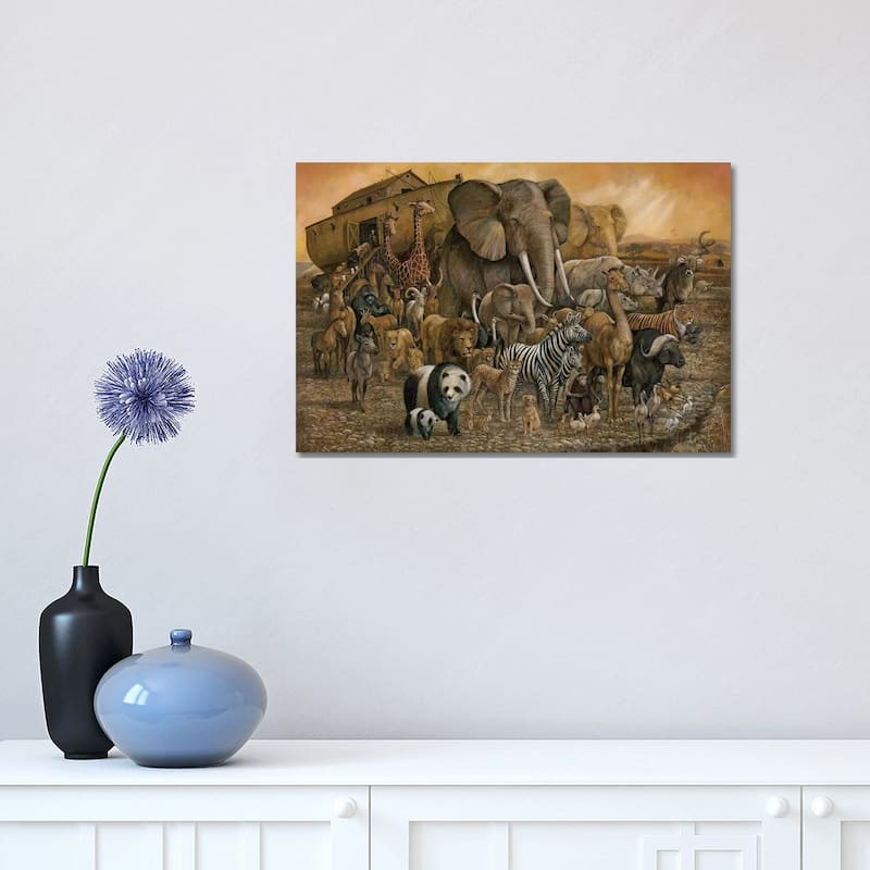 iCanvas "Noah's Ark" by Ruane Manning Canvas Print - 12x18x1.5