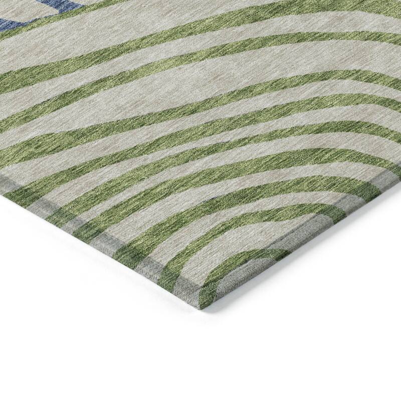 HomeRoots Abstract Transitional Rectangle Outdoor Rug