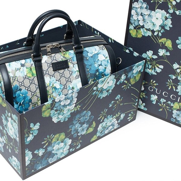 gucci flower bag blue