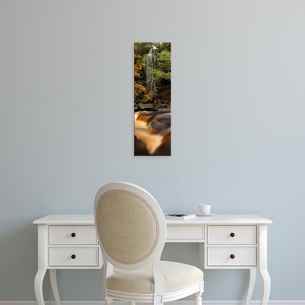 Easy Art Prints Panoramic Image 'Mallyan Spout, West Beck, Goathland, Yorkshire, England, United Kingdom' Canvas Art