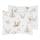preview thumbnail 5 of 4, Sweet Jojo Designs Blush Pink Mint Watercolor Woodland Deer Floral Collection Girl 3 piece Full Queen-size Comforter Set