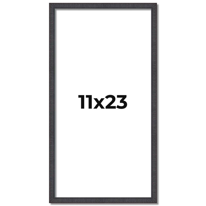 11x23 Frame Brown Solid Wood Picture Frame - Complete Modern Photo
