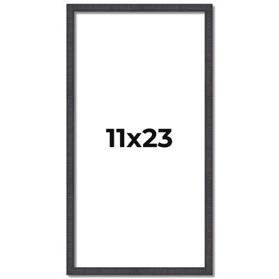 11x23 Frame Brown Solid Wood Picture Frame - Complete Modern Photo
