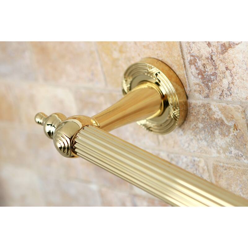 Kingston Brass Templeton Luxury 12-inch Polished Brass Grab Bar