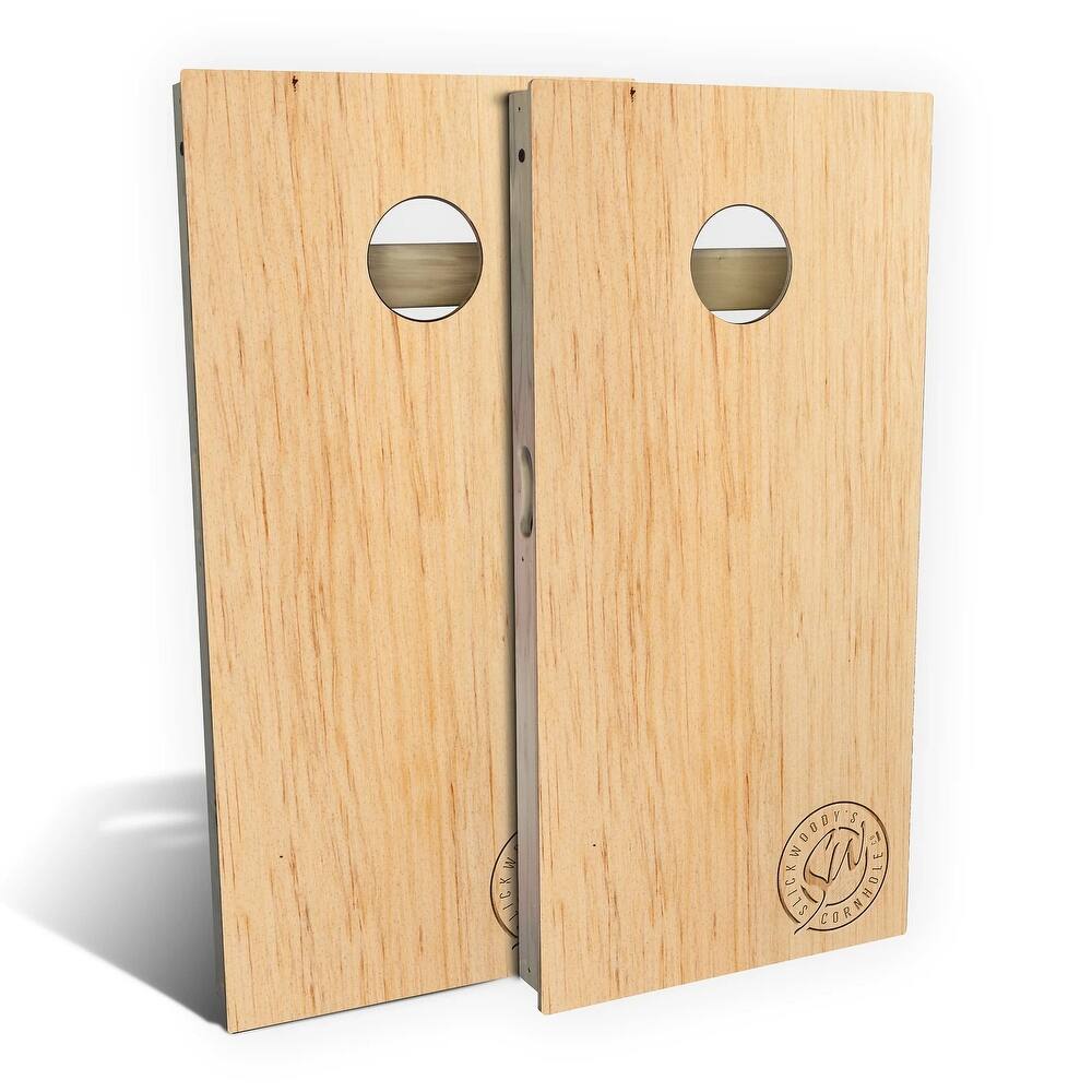 Butternut Wood Outdoor Cornhole Board Set