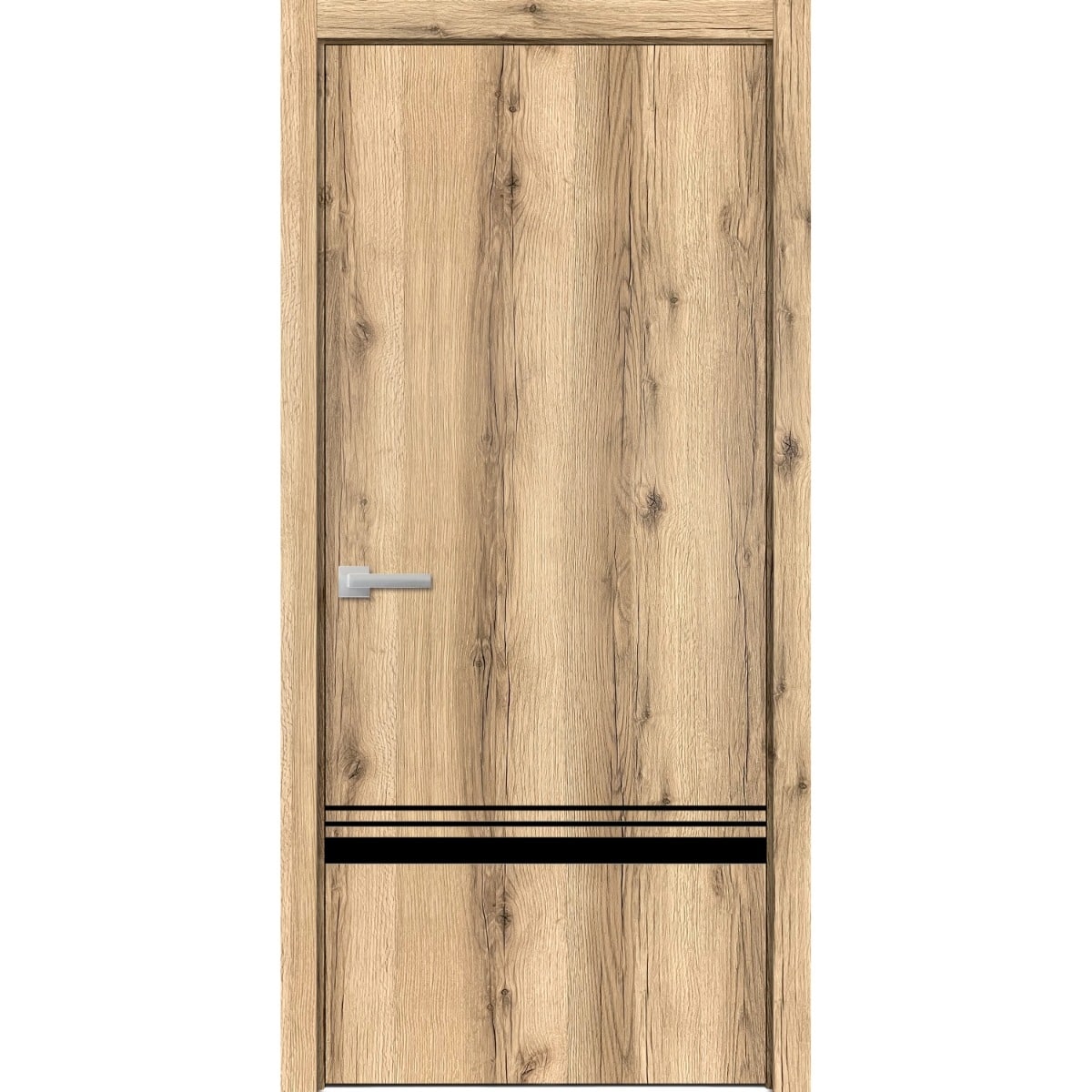 SartoDoors Planum 0012 | Interior French Doors French Door | Solid Wood | Hardware Set | 18x80, Oak Bedroom Door Bathroom Door