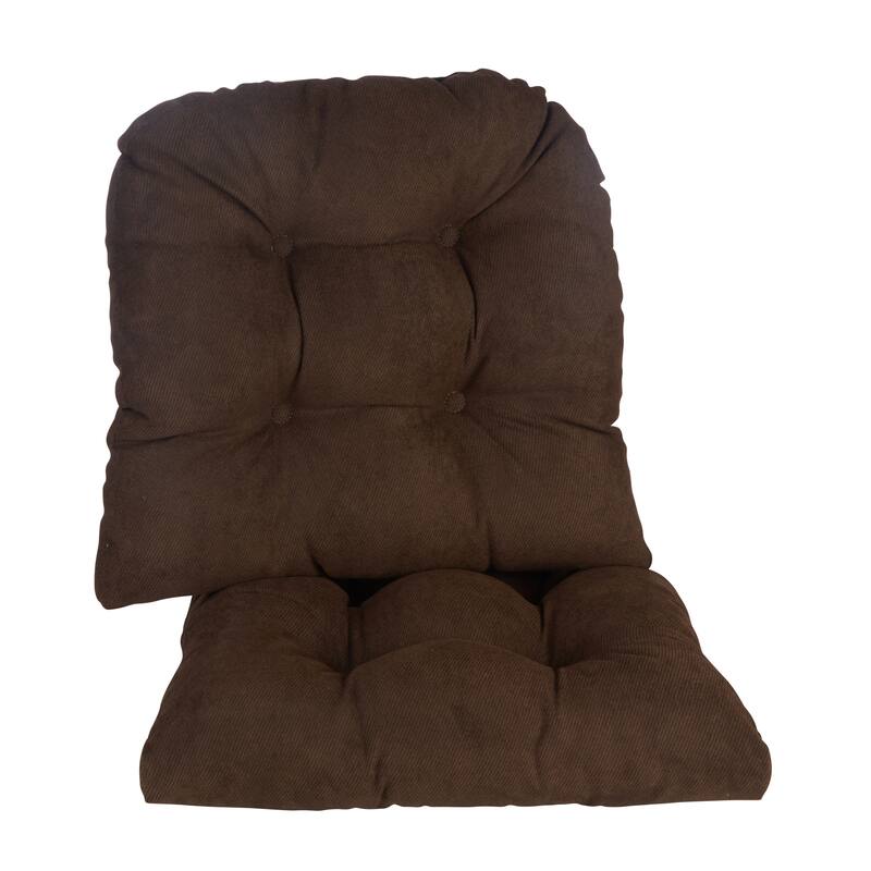 Klear Vu Twillo Extra Large Dining Chair Cushion Set - Chocolate - Set of 2