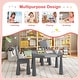 preview thumbnail 7 of 8, Gymax Kids Table & 2 Chairs Set Toddler Activity Play Dining Study