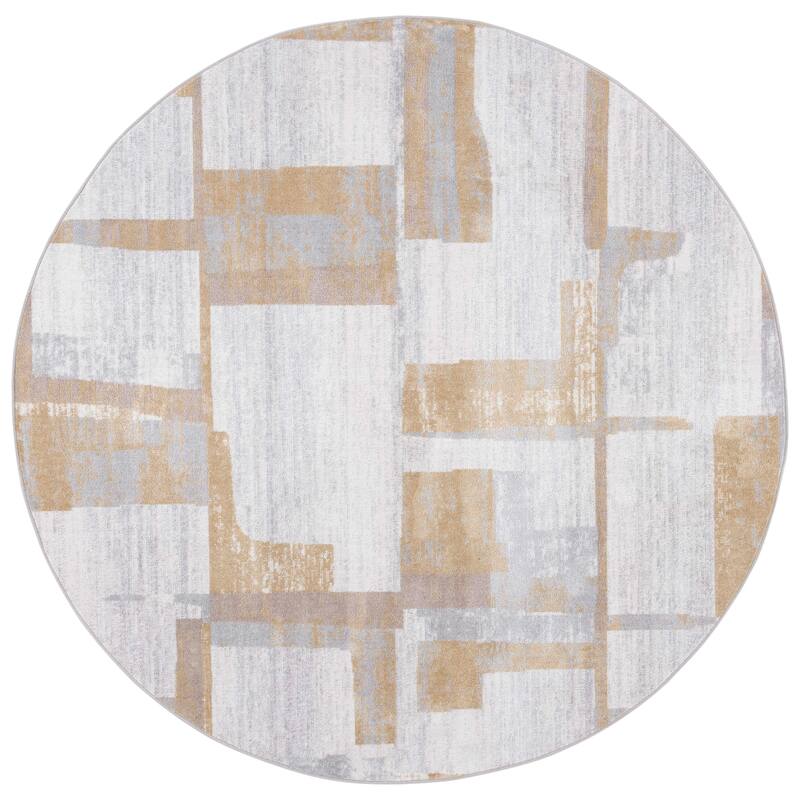 SAFAVIEH Bayside Machine Washable Shereen Mid-Century Modern Abstract Rug