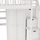 preview thumbnail 11 of 12, Full Size House Low Loft Bed with Four Drawers