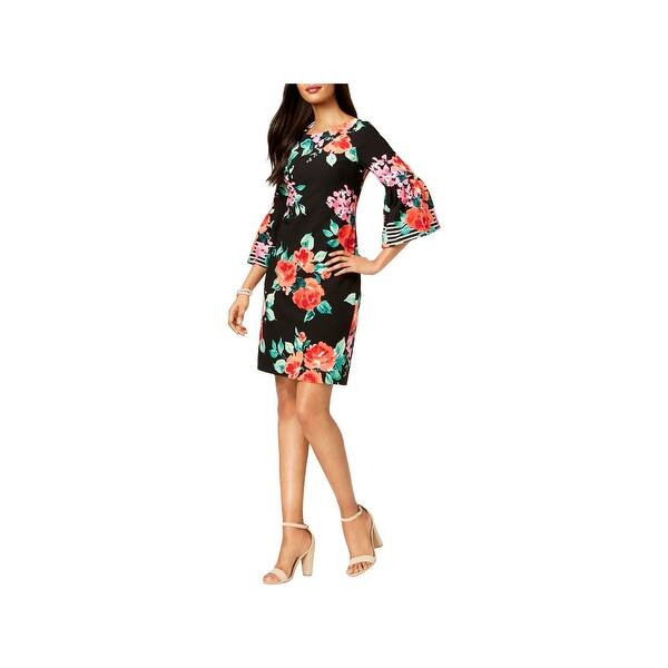 Shop Jessica Howard Womens Casual Dress Bell Sleeves Knee Length