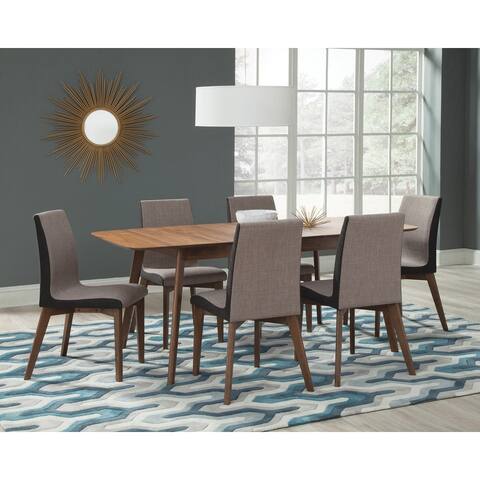 Lana Black and Natural Walnut 5-piece Dining Set