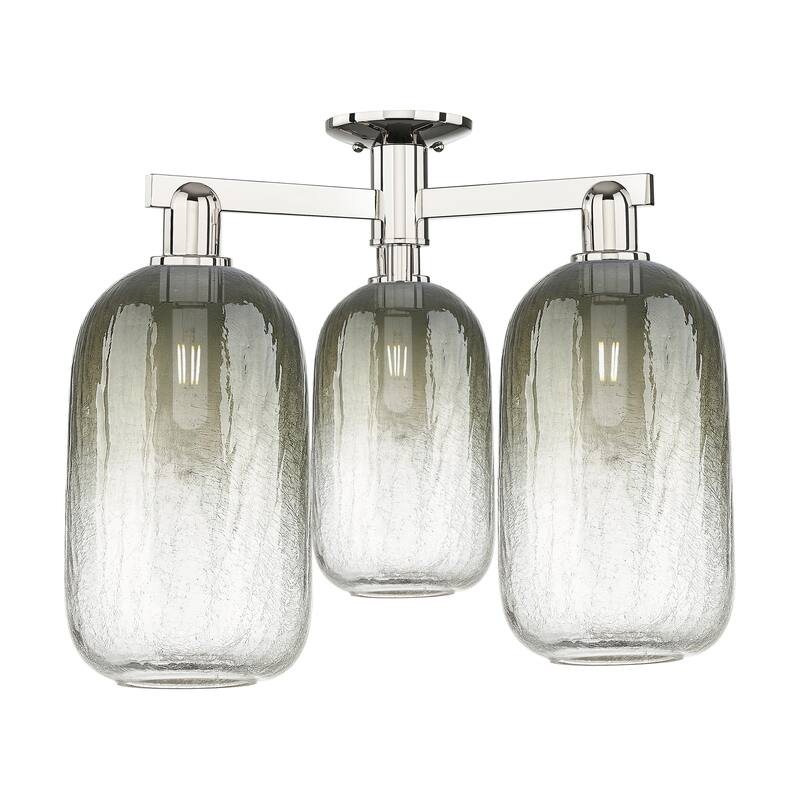 Innovations Lighting Downtown Urban - Brookhaven Cloche - 3 Light 25" Semi-Flush Mount