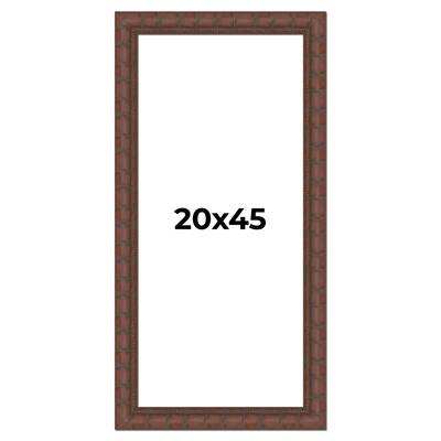 20x45 Frame Pewter Solid Wood Picture Frame Width 1.625 Inches | Interior Frame Depth 0.6875 Inches
