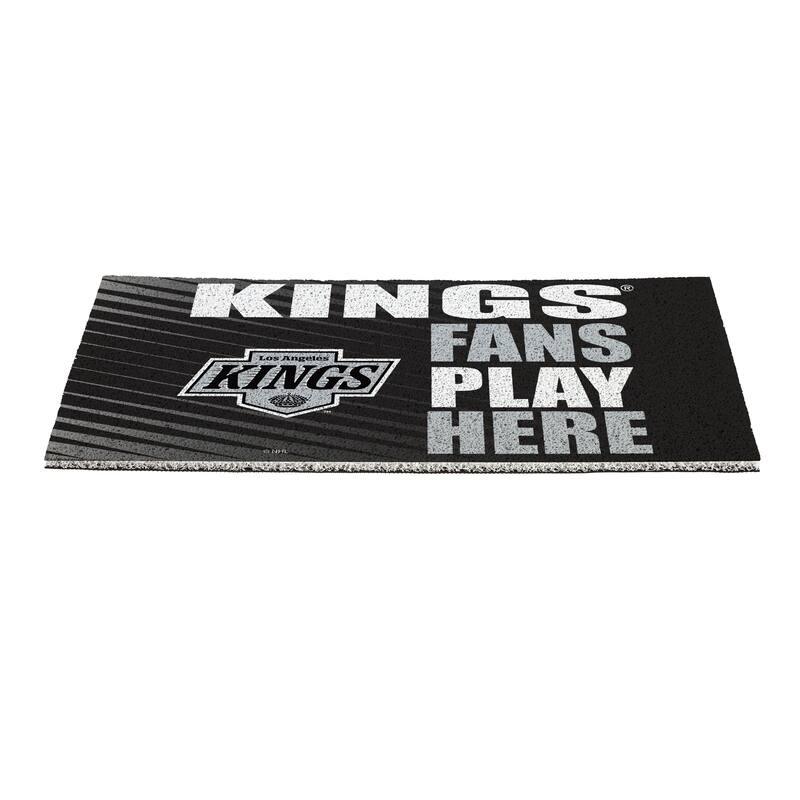 28 in. x 16 in. Los Angeles Kings "Fans Play Here" PVC Door Mat