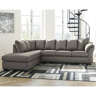 Darcy 2-Piece Sectional w/ Chaise Left Facing - Cobblestone