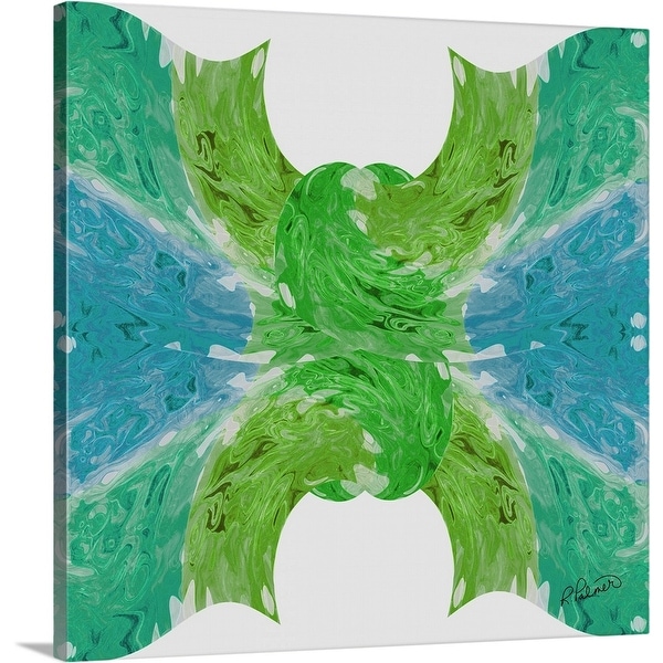 "Knot Green Blue" Canvas Wall Art