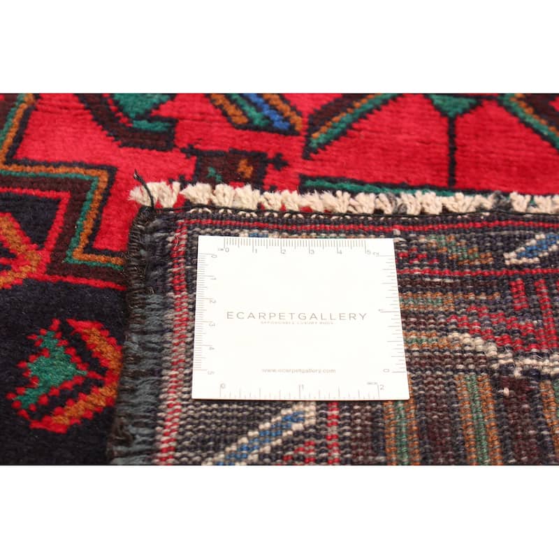 ECARPETGALLERY Hand-knotted Teimani Navy Wool Rug - 3'4 x 6'0