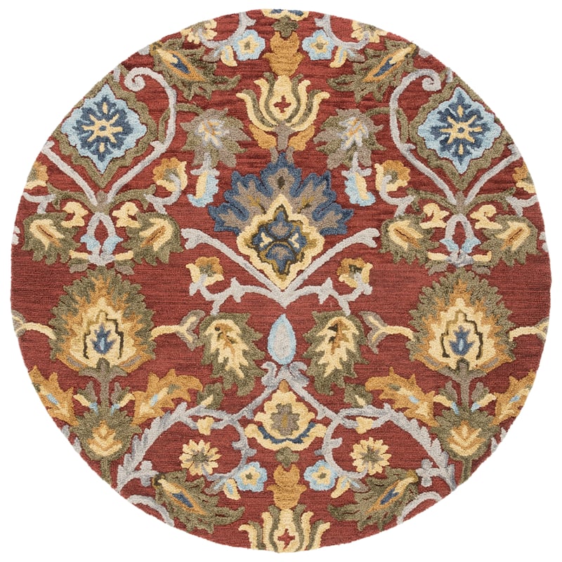 SAFAVIEH Fiorello Handmade Blossom French Country Wool Area Rug