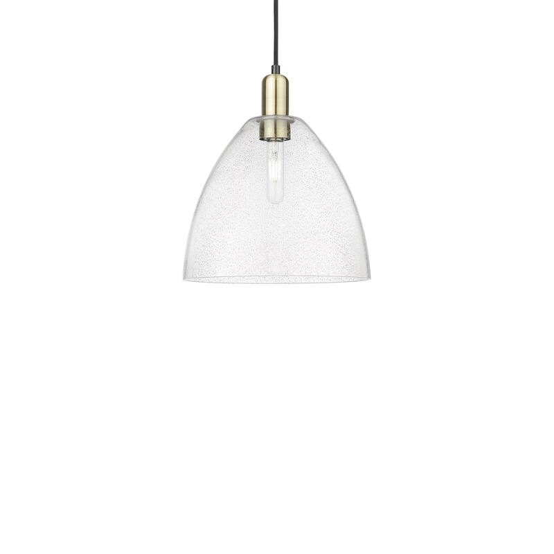 Innovations Lighting 716-1P-14-12 Bristol Pendant Bristol 12" Wide - Black Antique Brass / Seedy