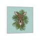 preview thumbnail 2 of 16, iCanvas "Kangaroo" by Angelika Parker Framed Canvas Print White - 12x12