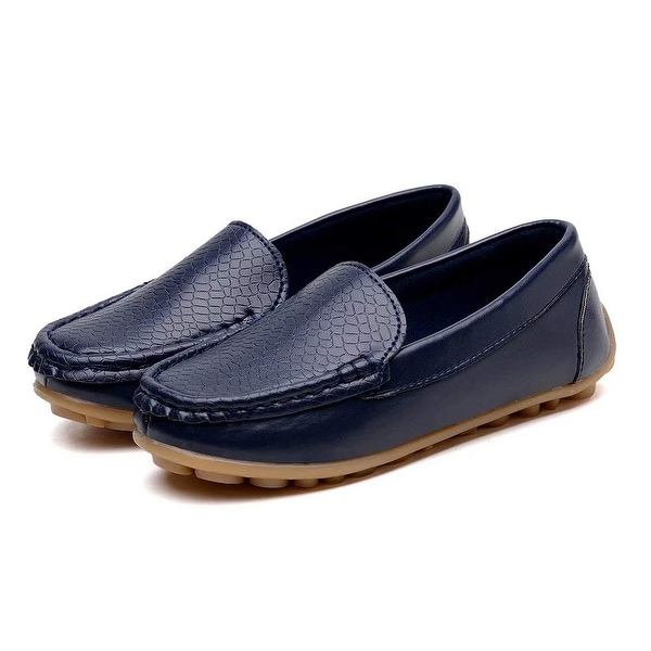 LSERVER Kids Boys Girls Toddlers Synthetic Leather Loafer Slip-on Boat Dress Oxford Shoes