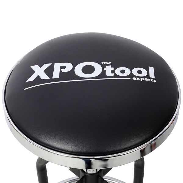 Heavy Duty Adjustable Hydraulic Shop Stool - Black - Bed Bath