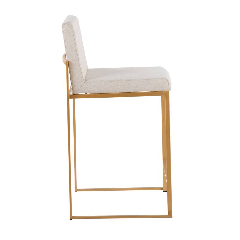 Silver Orchid Forrest High Back Counter Stool - Set of 2