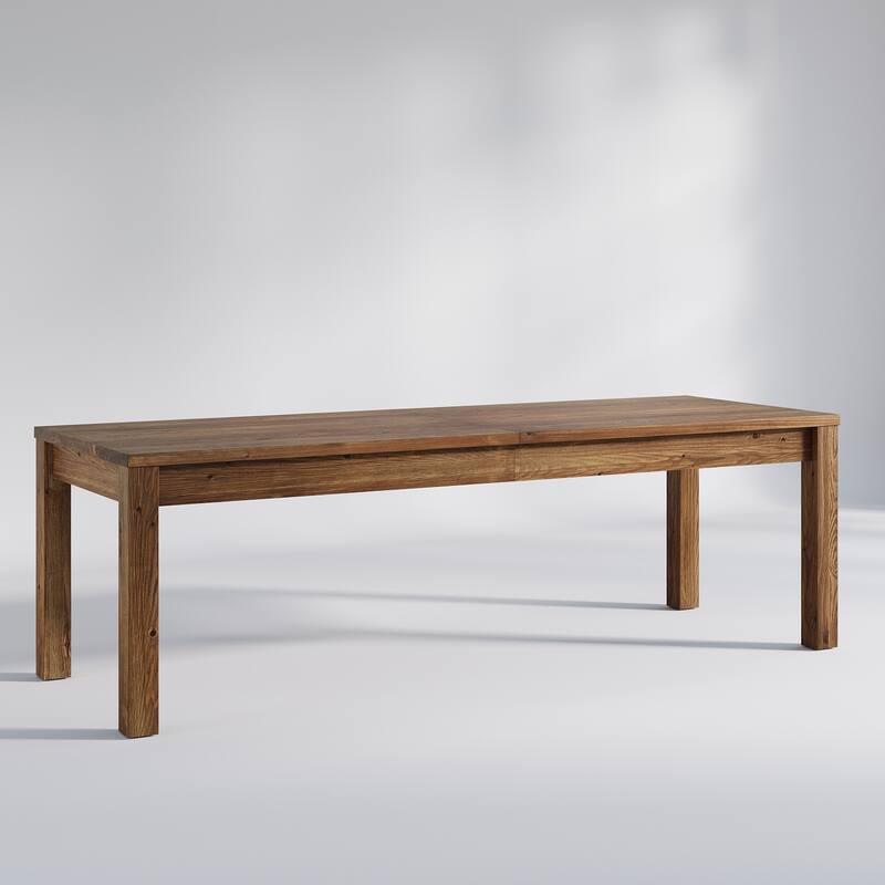 6.5 ft Solid Wood Conference Table, 78.7" Rectangular Meeting Table - Brown