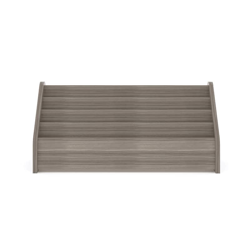 Tot Mate Laminate 4 Level Book Display - 32 1/2" x 14" x 15 1/2" - N/A - Shadow Elm Gray