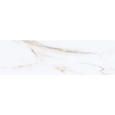 The Tile Life Huntington 3x10 White Ceramic Bullnose Wall Tile - 3 x 10 - 1 Piece