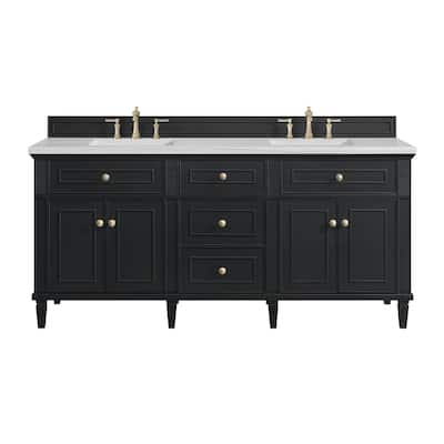 James Martin Vanities 424-V72-3AF Lorelai 72" Double Basin Wood Vanity