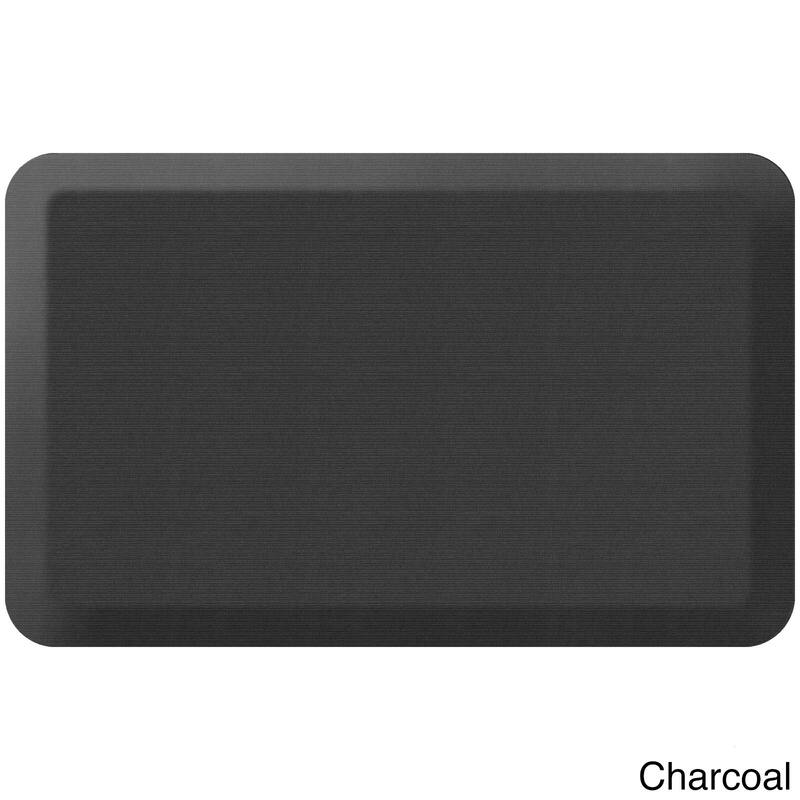 Designer Comfort Grasscloth Anti-fatigue Kitchen Mat