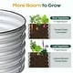 preview thumbnail 14 of 22, Aoodor 4 in 1 Modular Aluzinc Metal Raised Garden Bed - Outdoor Garden Planter Box for Vegetable, Flower, Herb