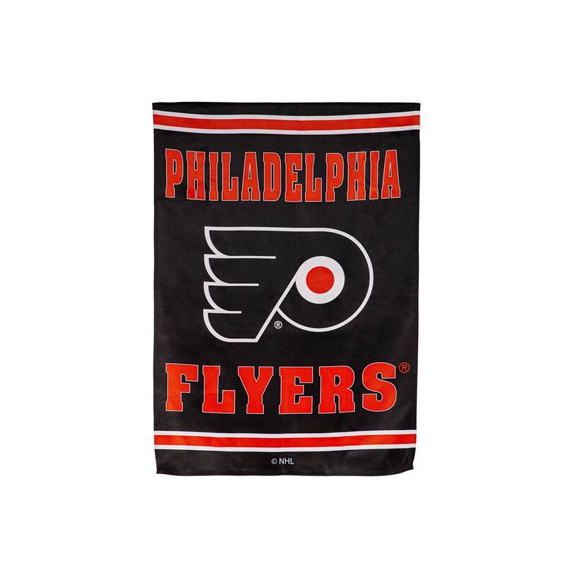 Embossed Suede Flag, House Size, Philadelphia Flyers